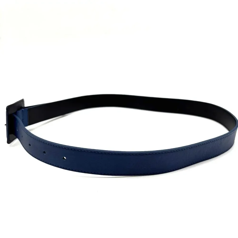 NEW B-Low the Belt Ana Vibrant Mini Royal Blue Leather Waist Belt S 28-34